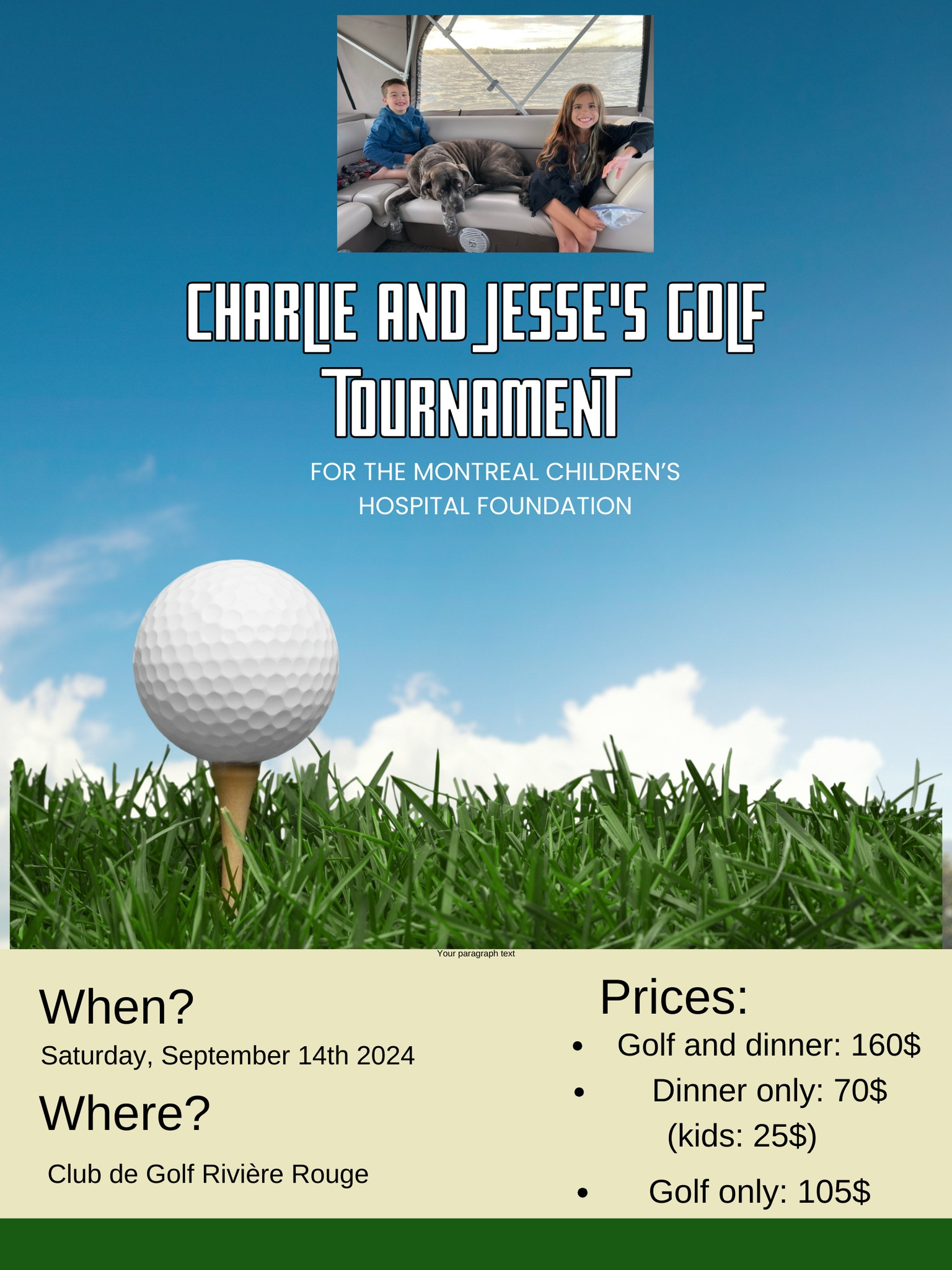 Charlie & Jesse’s Golf Tournament